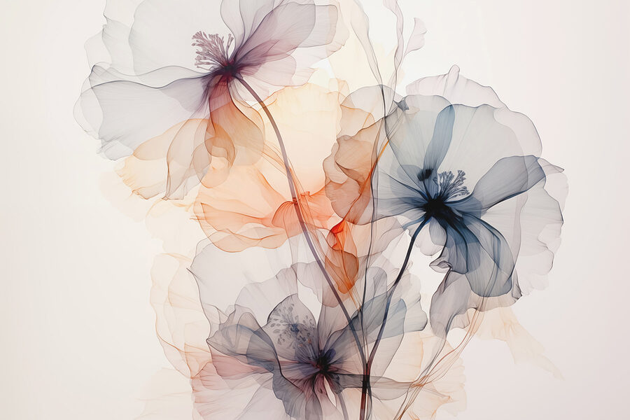 Fotobehang Groep bloemen met verschillende kleuren - Afbeelding 3