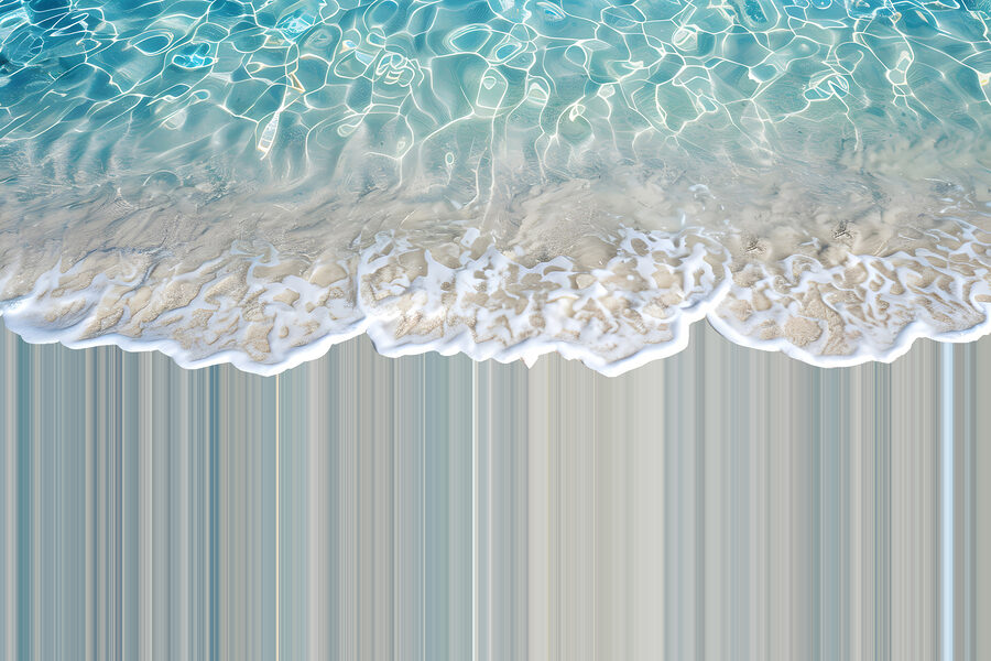 Close-up van een strand