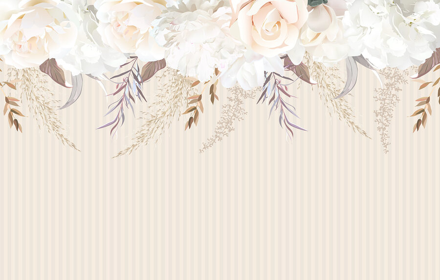Groep witte bloemen
