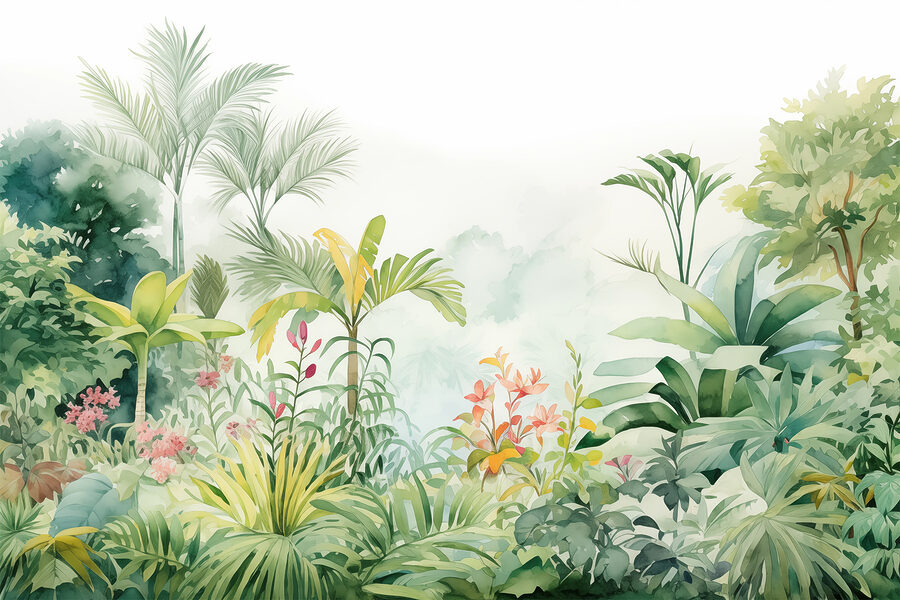 Planten en bloemen schilderen