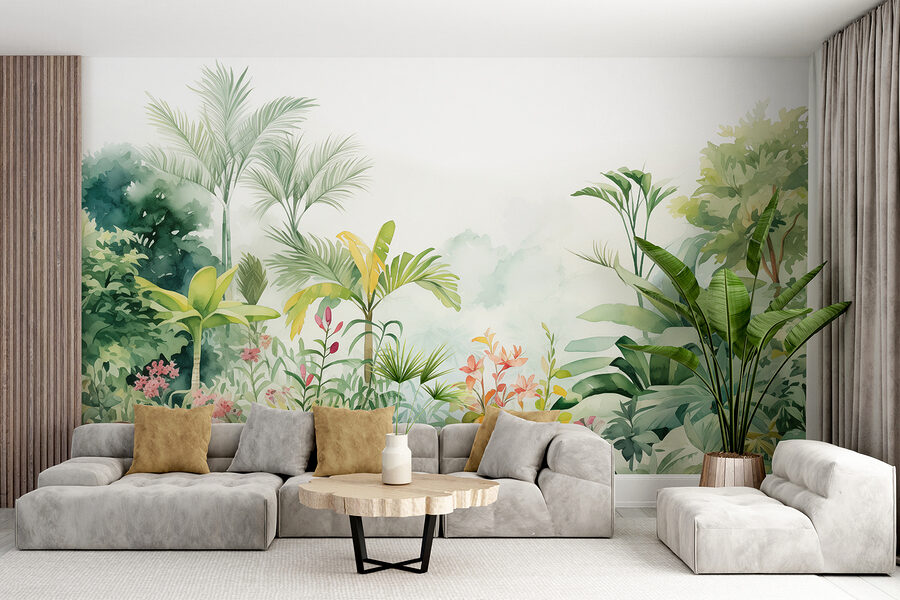 Planten en bloemen schilderen