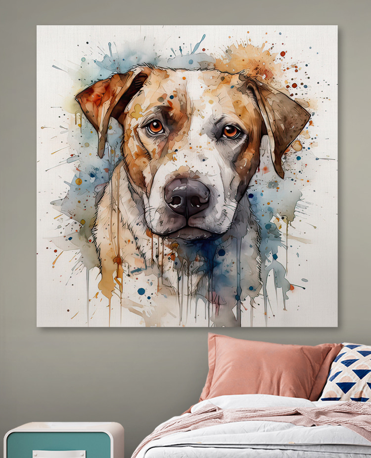 Schilderij van een hond