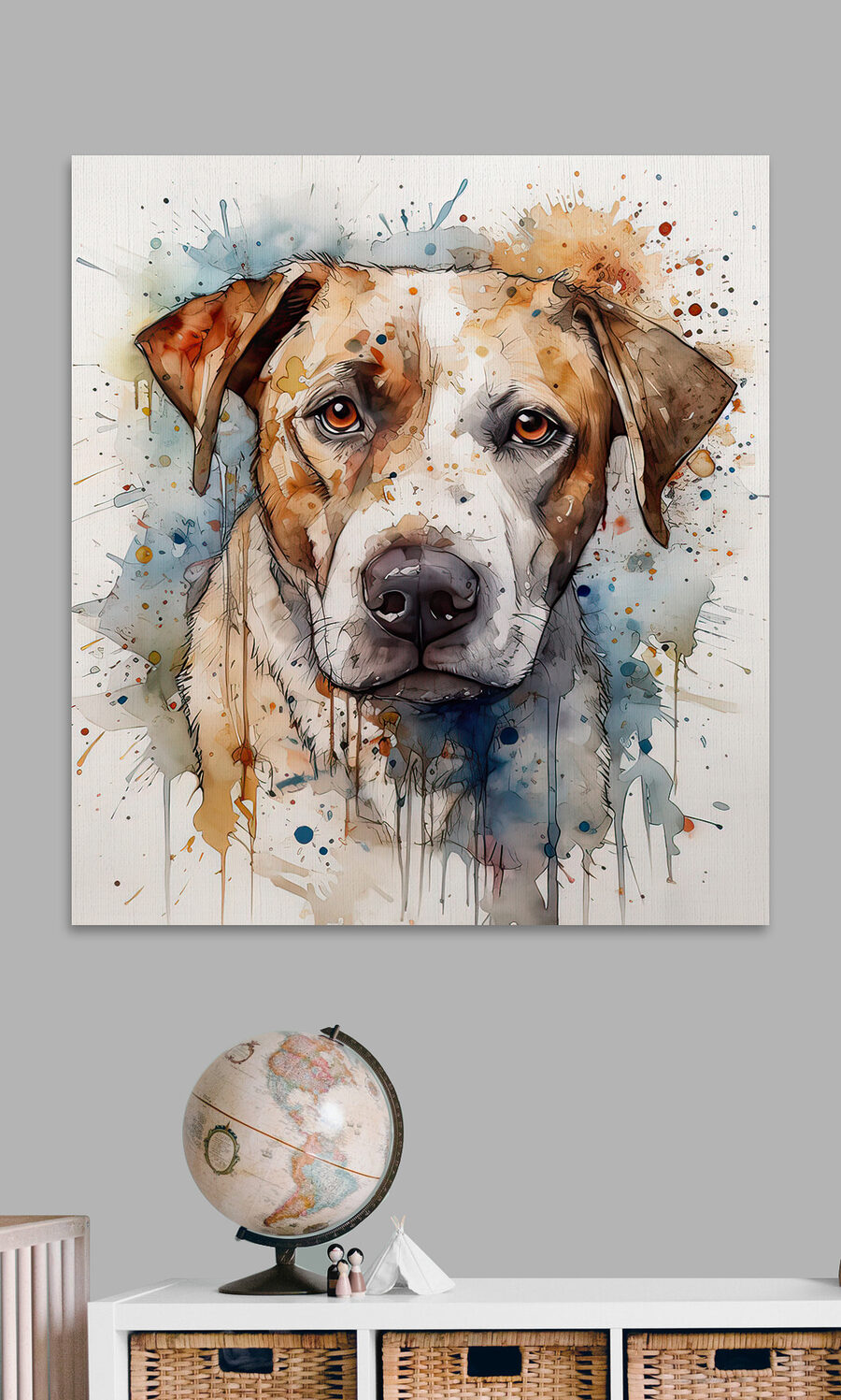 Schilderij van een hond