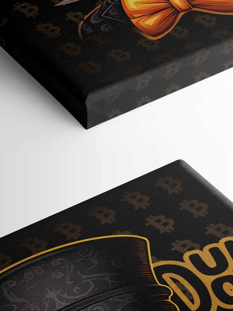 Cartoon duck wearing a top hat