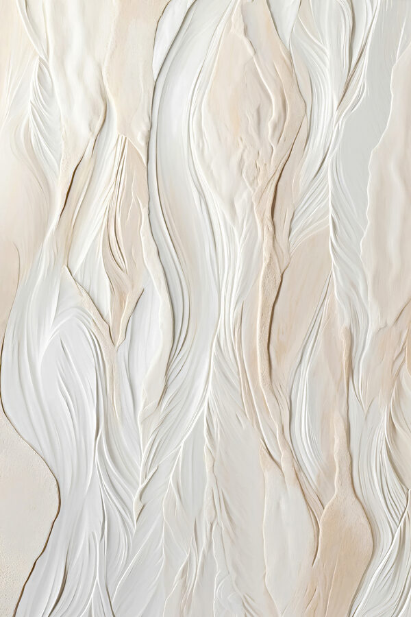 White wall with wavy lines White wall with wavy lines