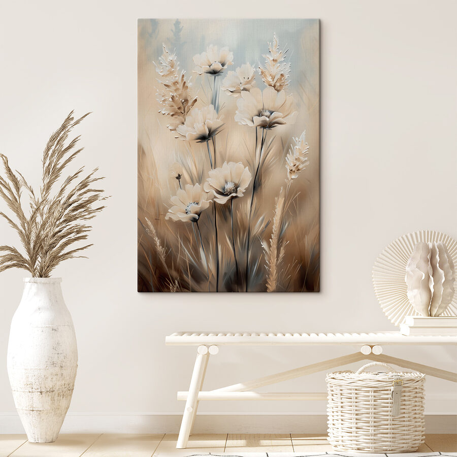 Schilderen van bloemen en gras