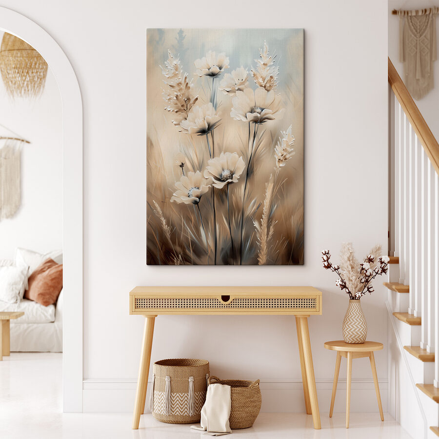 Schilderen van bloemen en gras