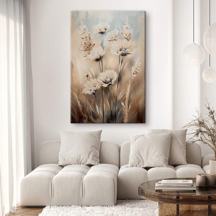 Schilderen van bloemen en gras