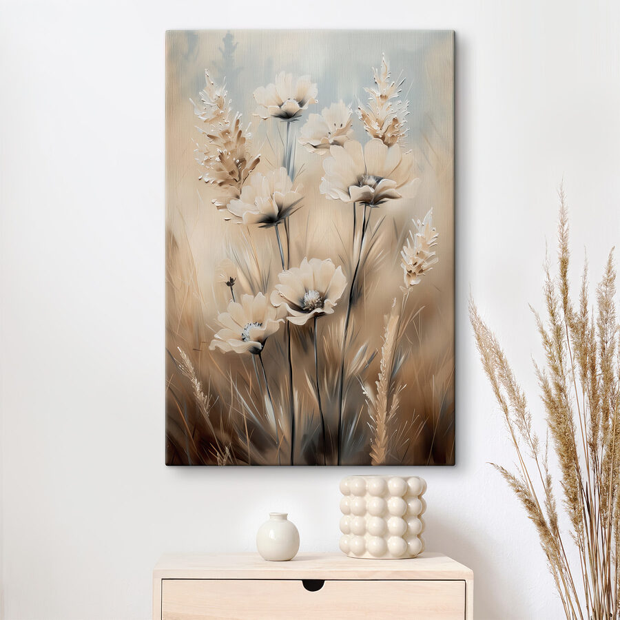 Schilderen van bloemen en gras