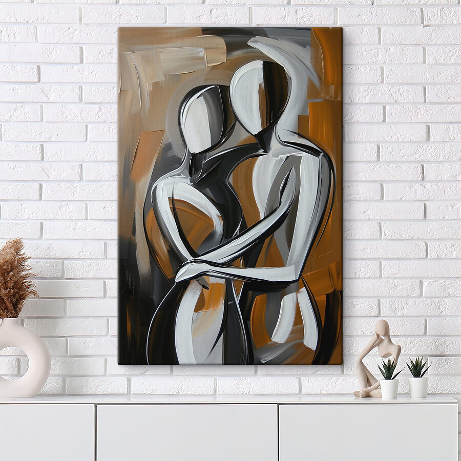 Schilderij van twee mensen