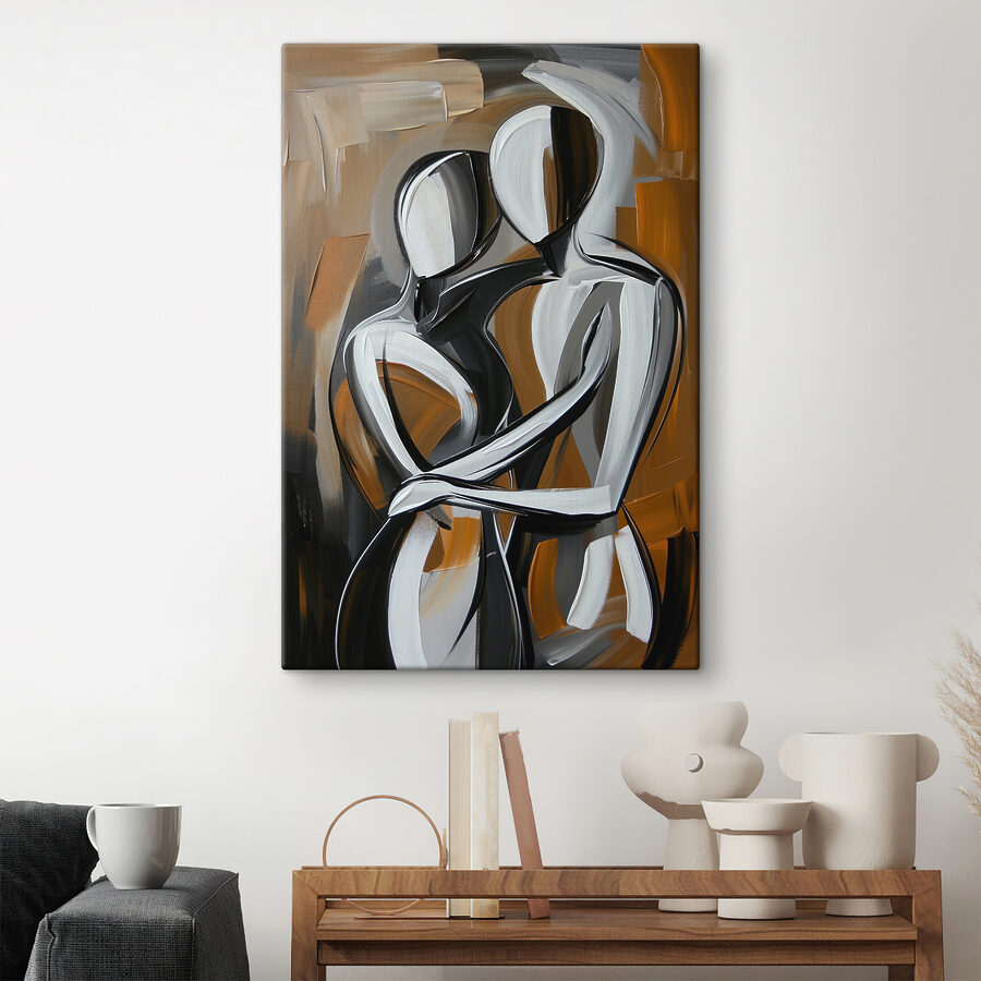 Schilderij van twee mensen