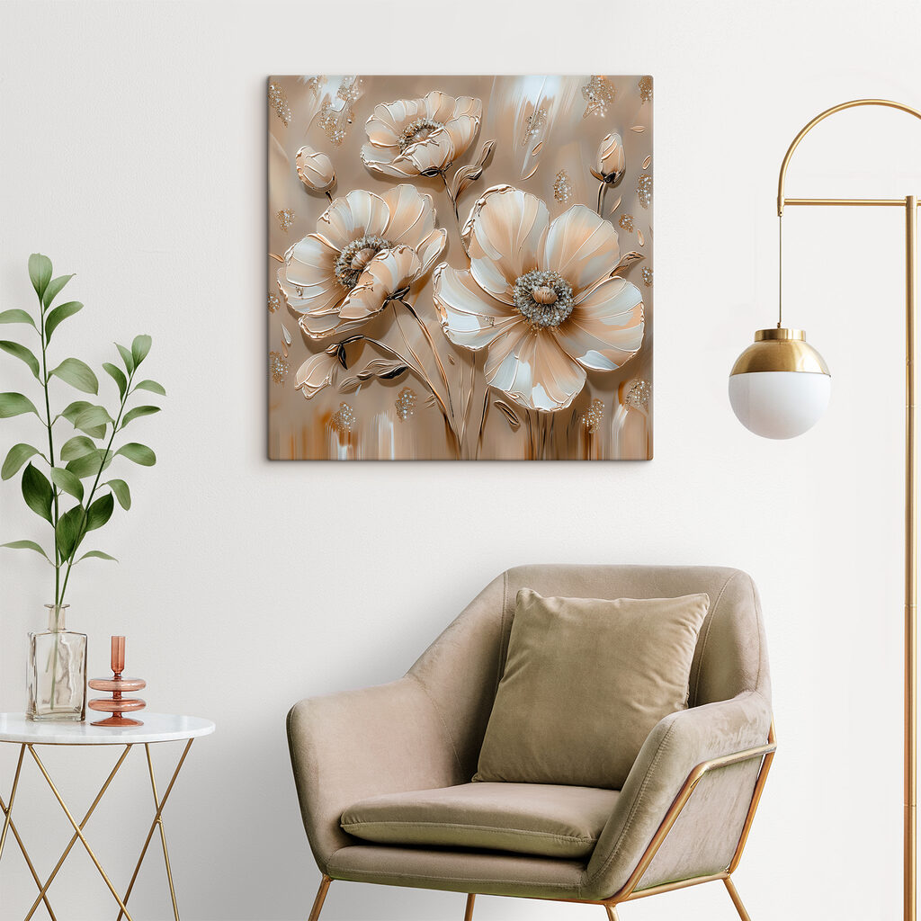 Beautiful flowers in soft colors