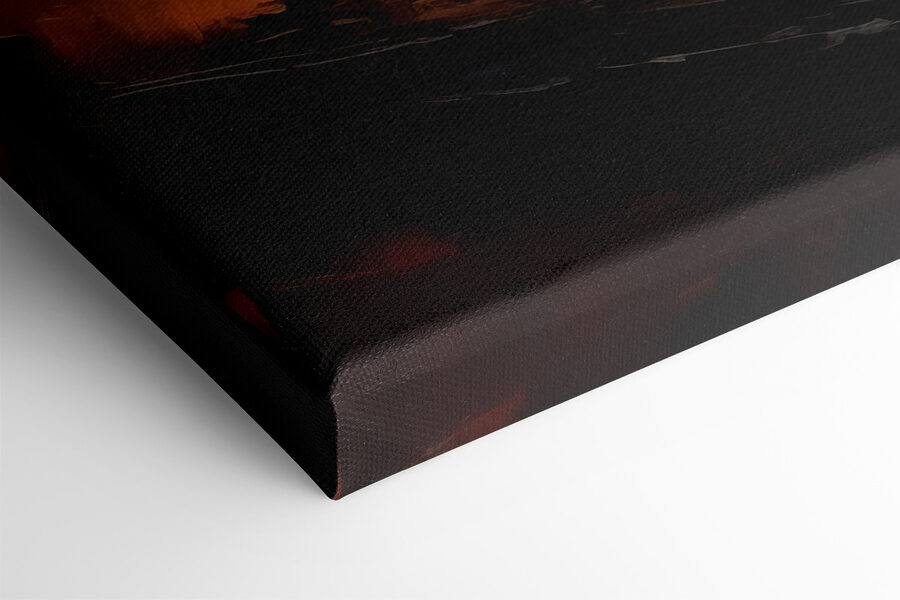 Schilderij van bergen in verschillende kleuren Schilderij van bergen in verschillende kleuren