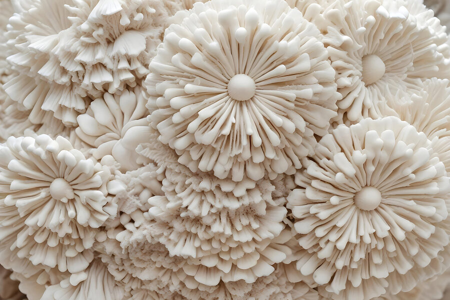 Groep witte bloemen