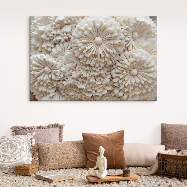 Groep witte bloemen Groep witte bloemen