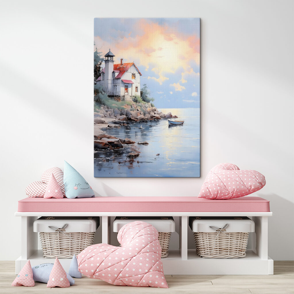 House on a rocky shore