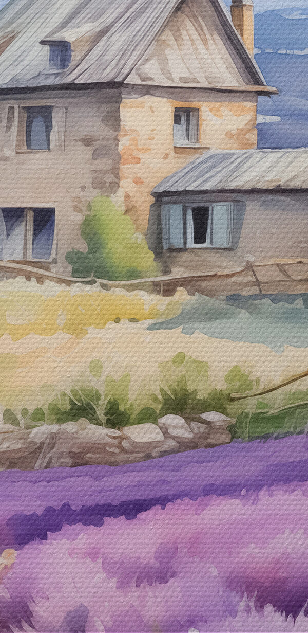 Huis in een lavendelveld Huis in een lavendelveld