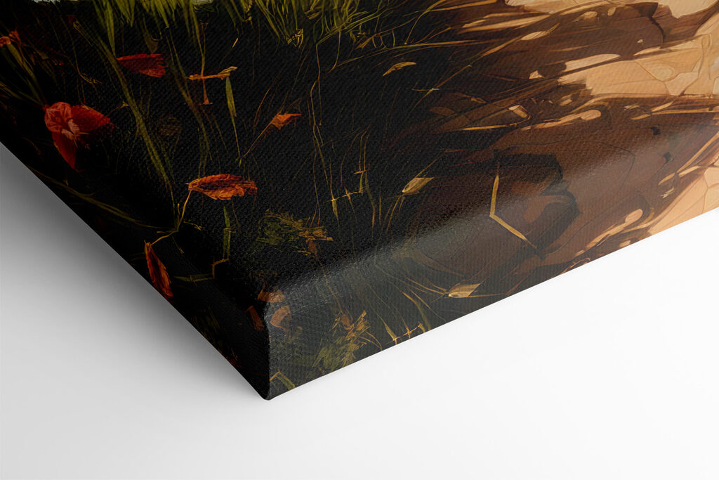 Path through a field of flowers