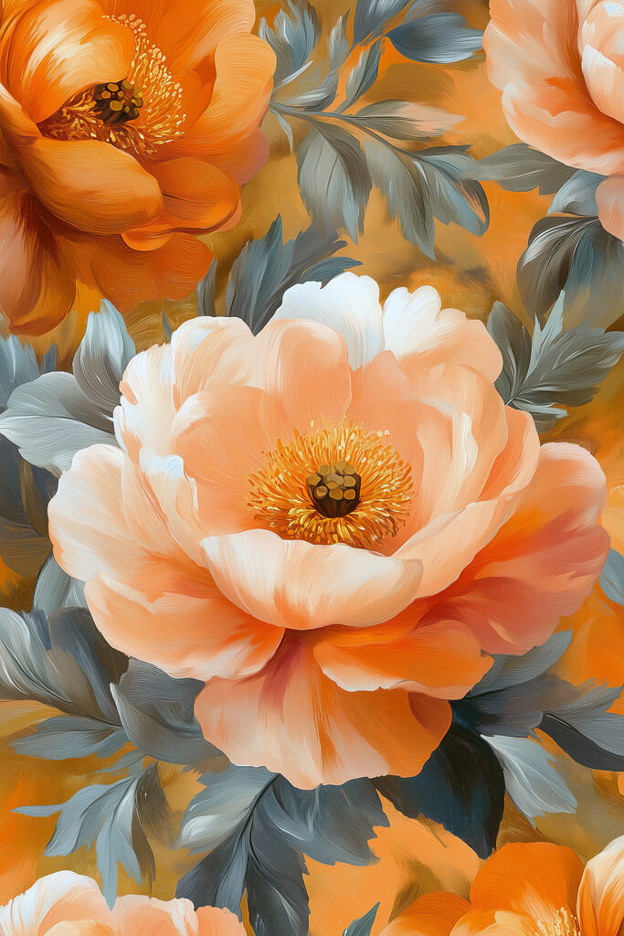 Vibrant peonies in soft hues Vibrant peonies in soft hues