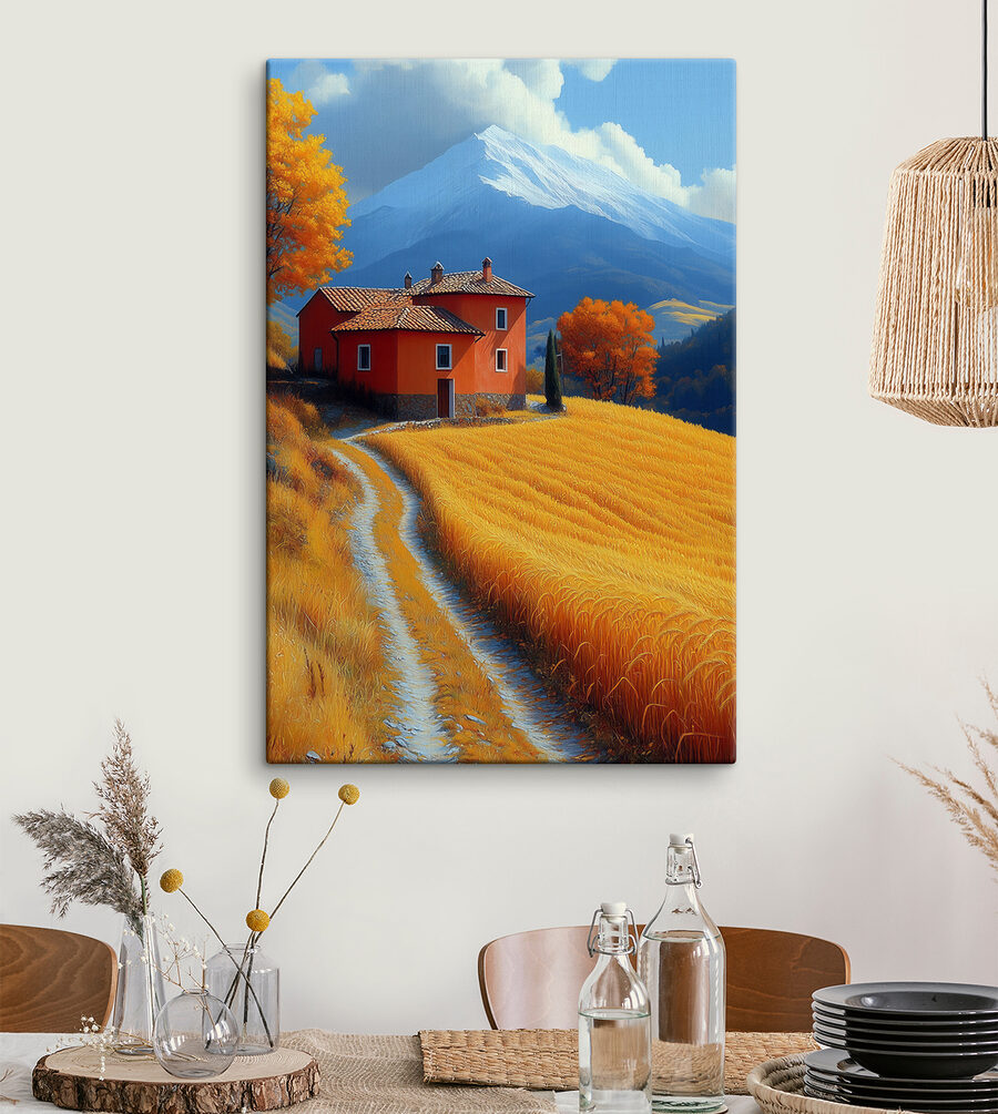 Huis in een veld