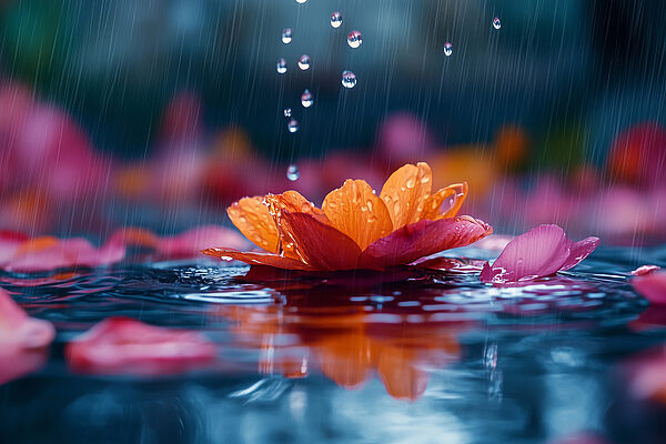 Bloem in het water Bloem in het water