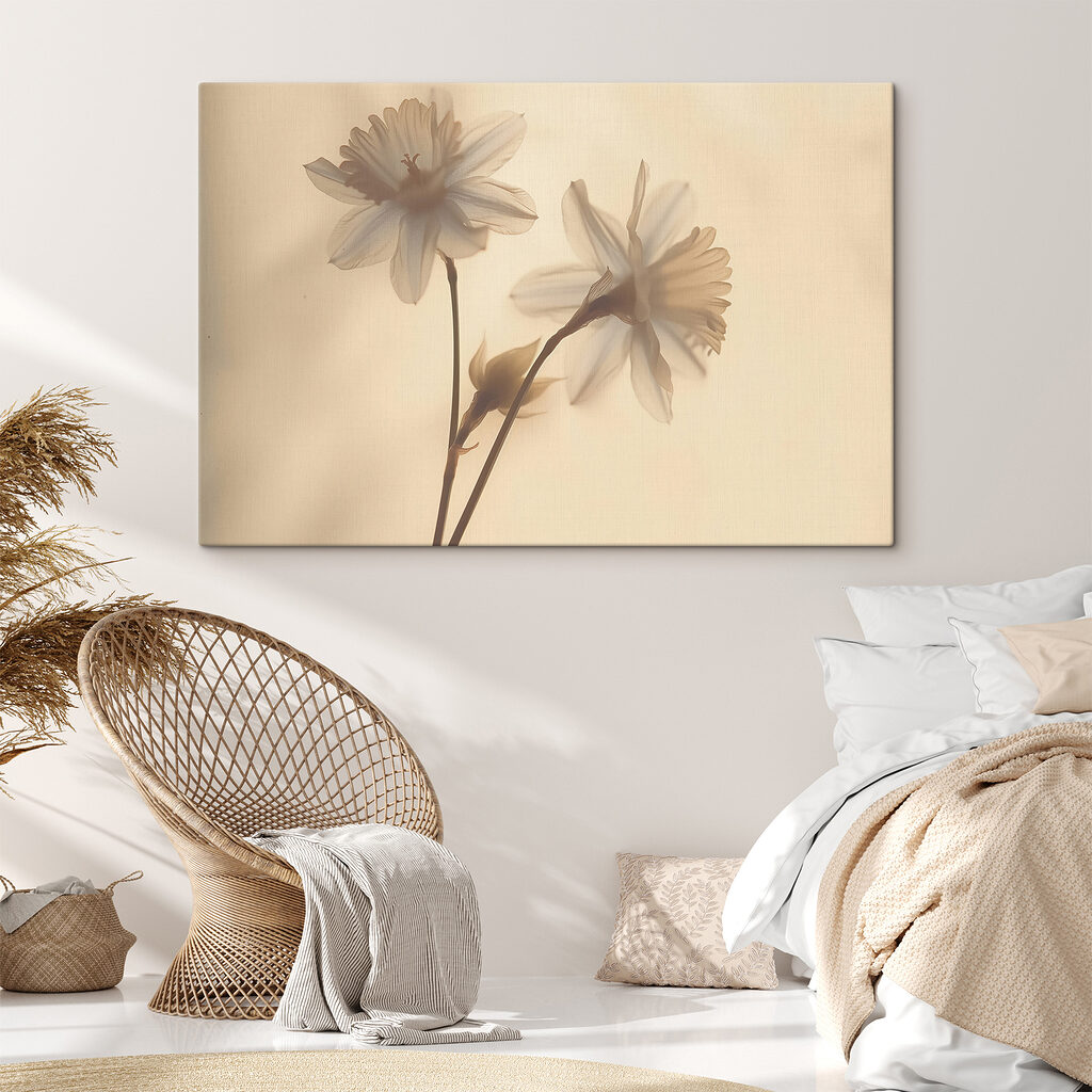 Delicate flowers in soft light