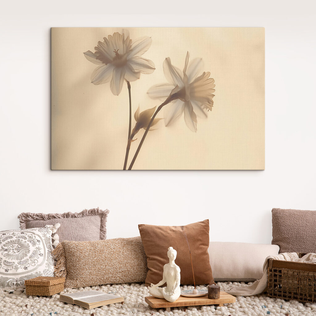 Delicate flowers in soft light