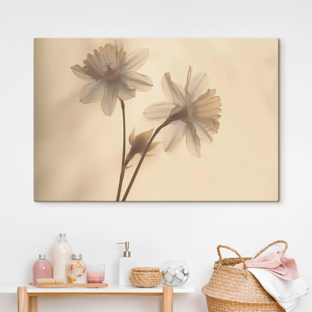 Delicate flowers in soft light