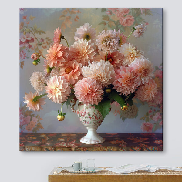 Vaas met bloemen erin Vaas met bloemen erin