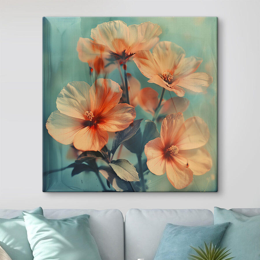 Groep bloemen op een plant