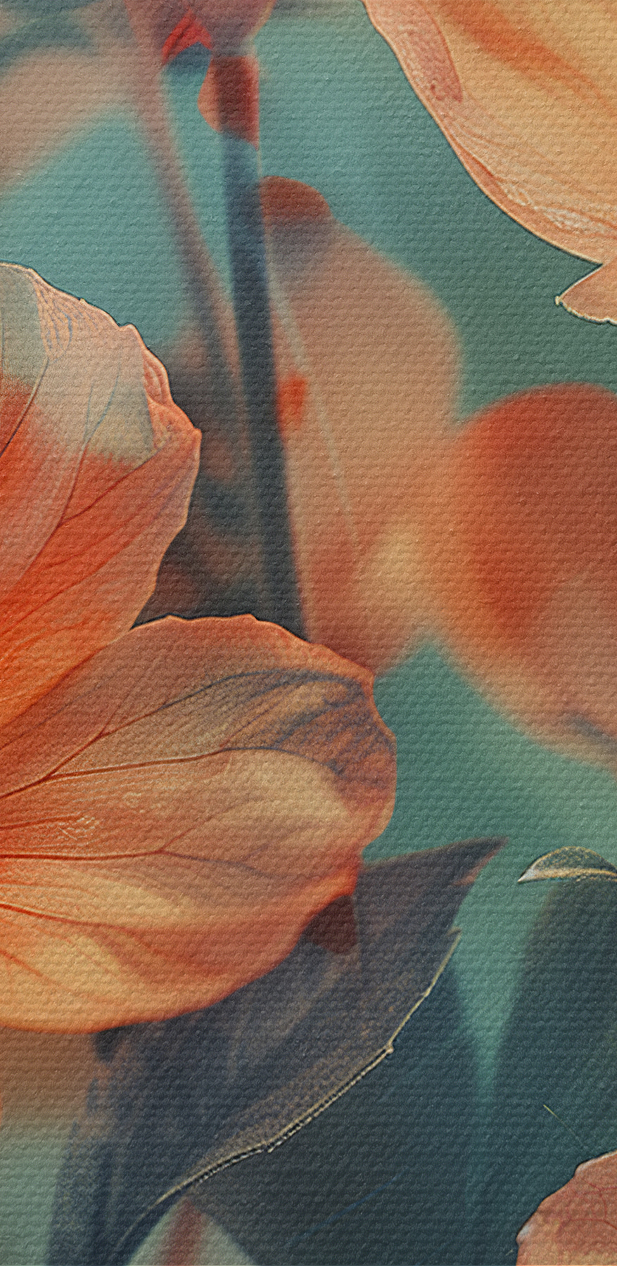 Groep bloemen op een plant
