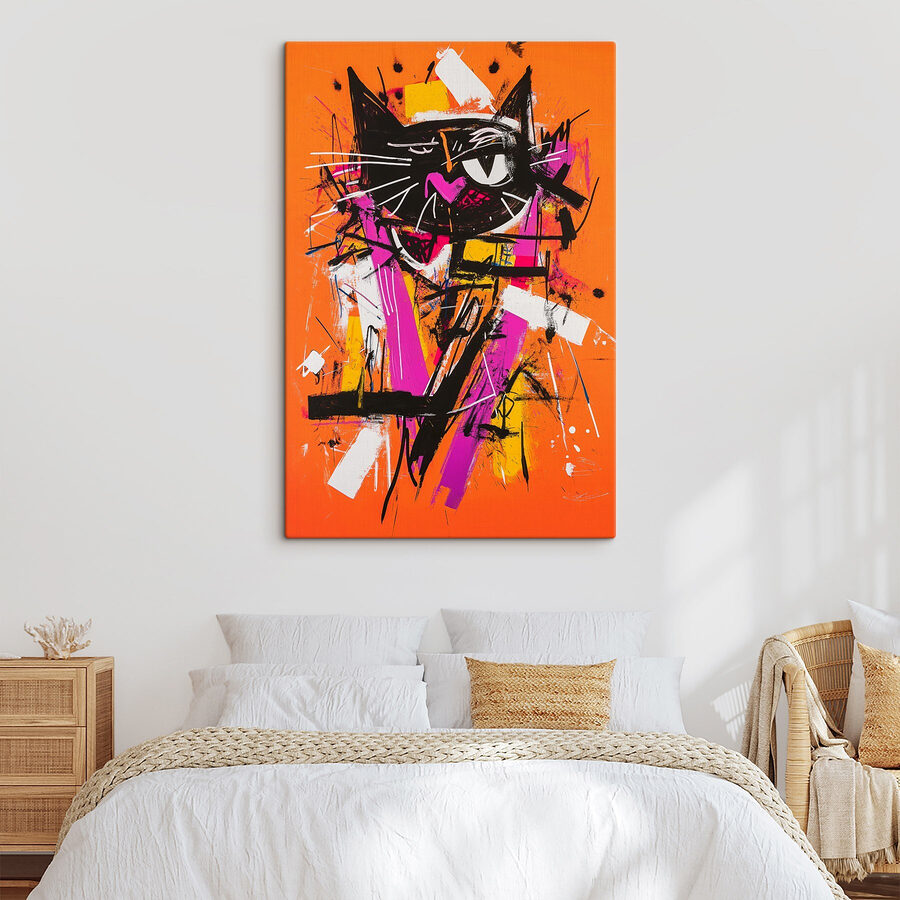 Schilderij van een kat