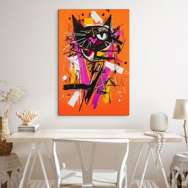 Schilderij van een kat Schilderij van een kat