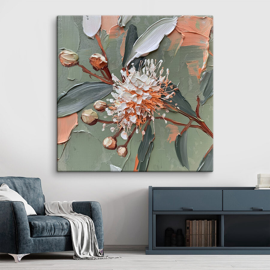 Schilderij van een bloem