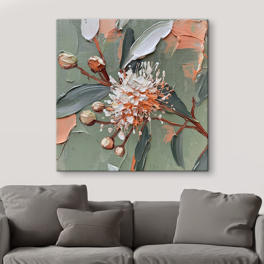 Schilderij van een bloem