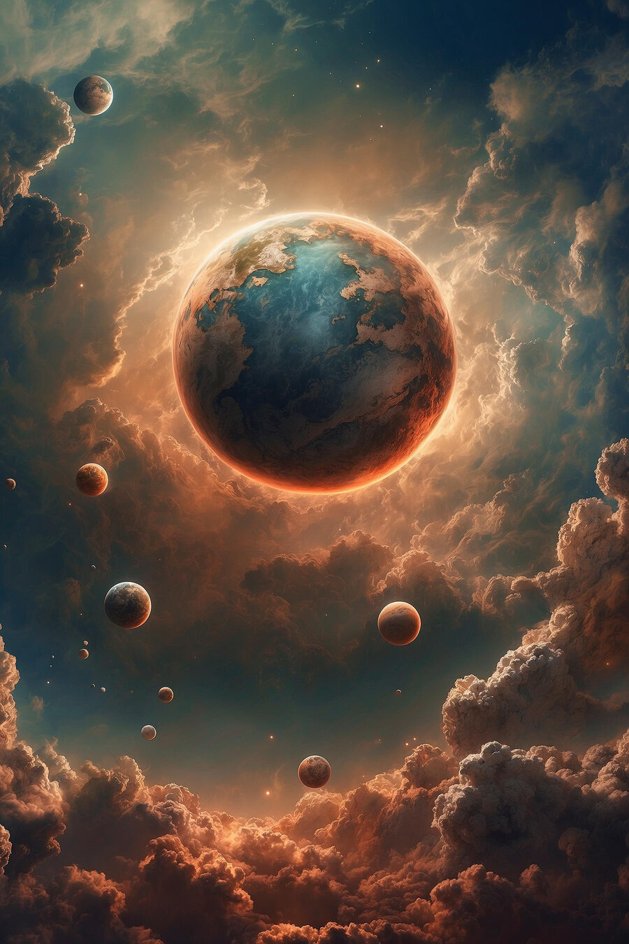 Planeet in de lucht