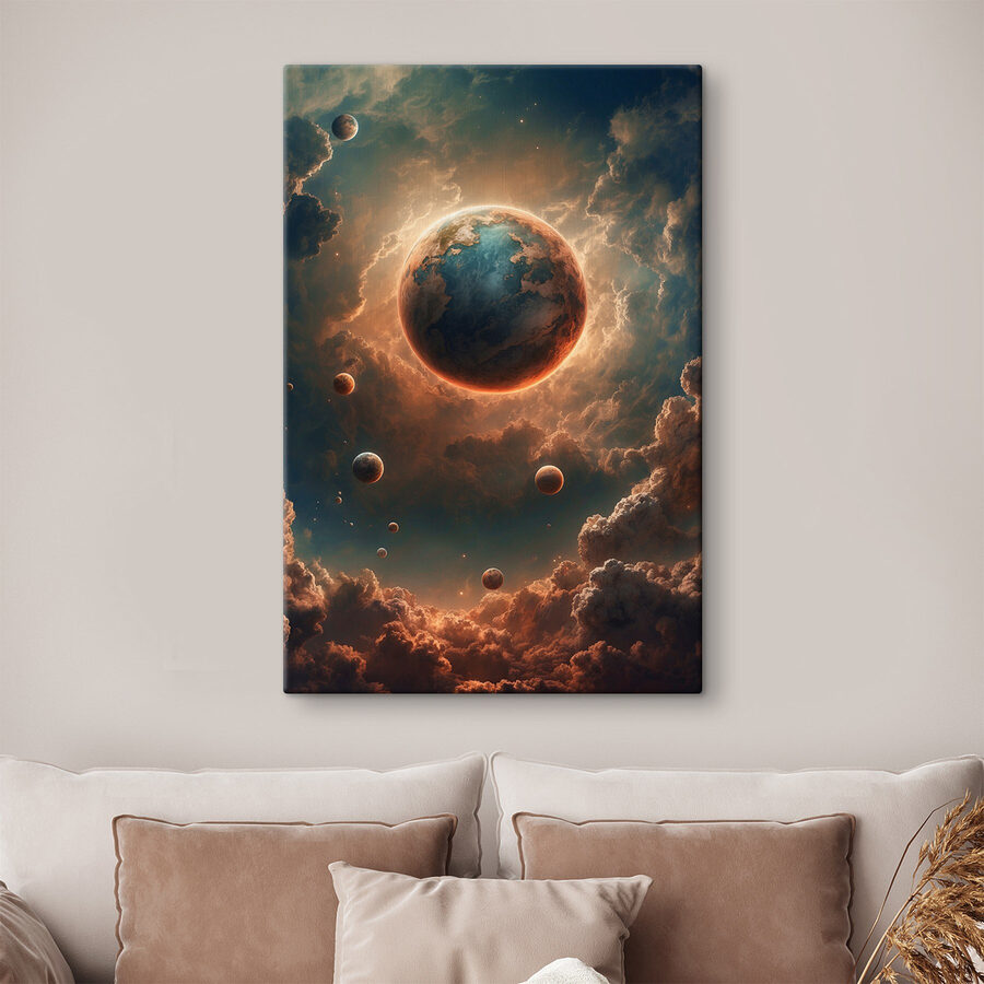Planeet in de lucht