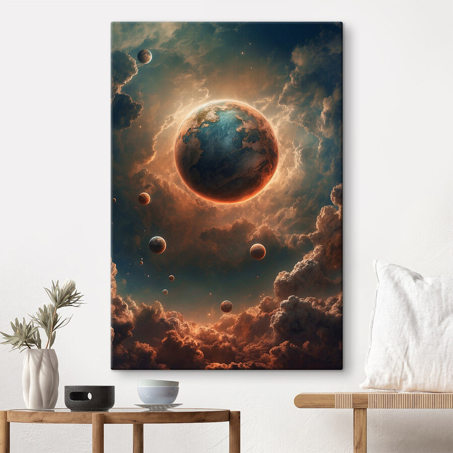 Planeet in de lucht