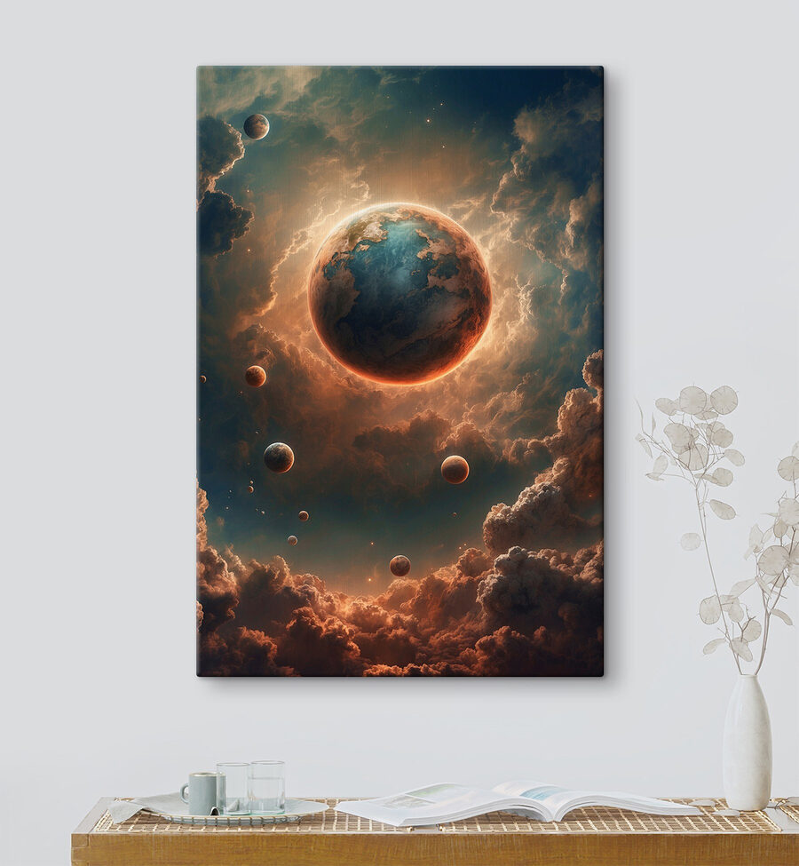 Planeet in de lucht