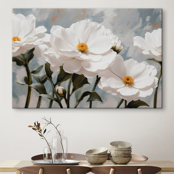 Groep witte bloemen Groep witte bloemen