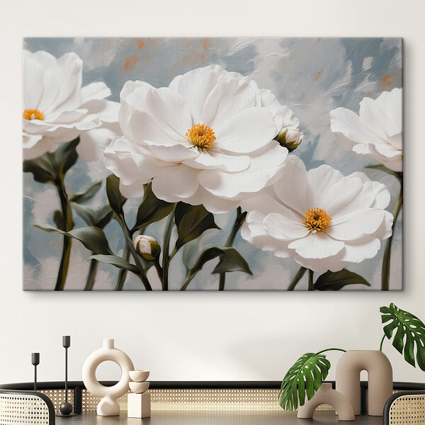 Groep witte bloemen Groep witte bloemen