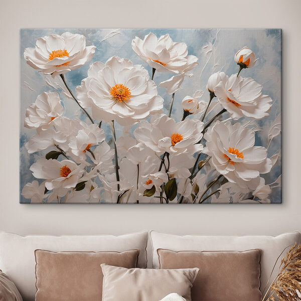 Groep witte bloemen Groep witte bloemen