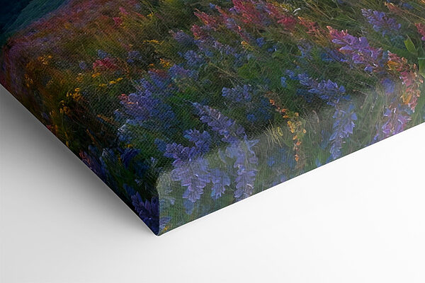 Bloemenveld op een berg Bloemenveld op een berg
