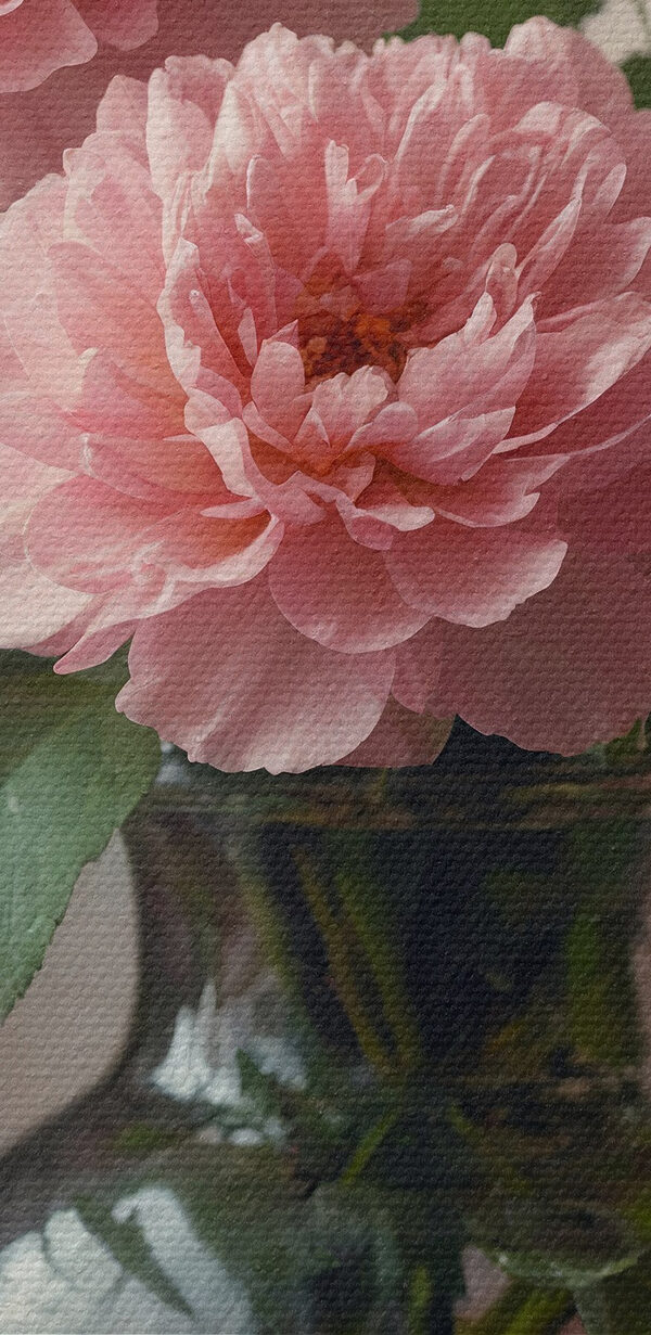 Vaas met roze bloemen Vaas met roze bloemen