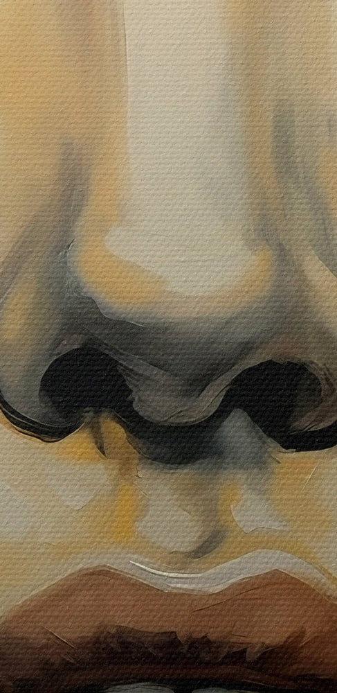 Schilderij van een vrouw’s gezicht Schilderij van een vrouw’s gezicht