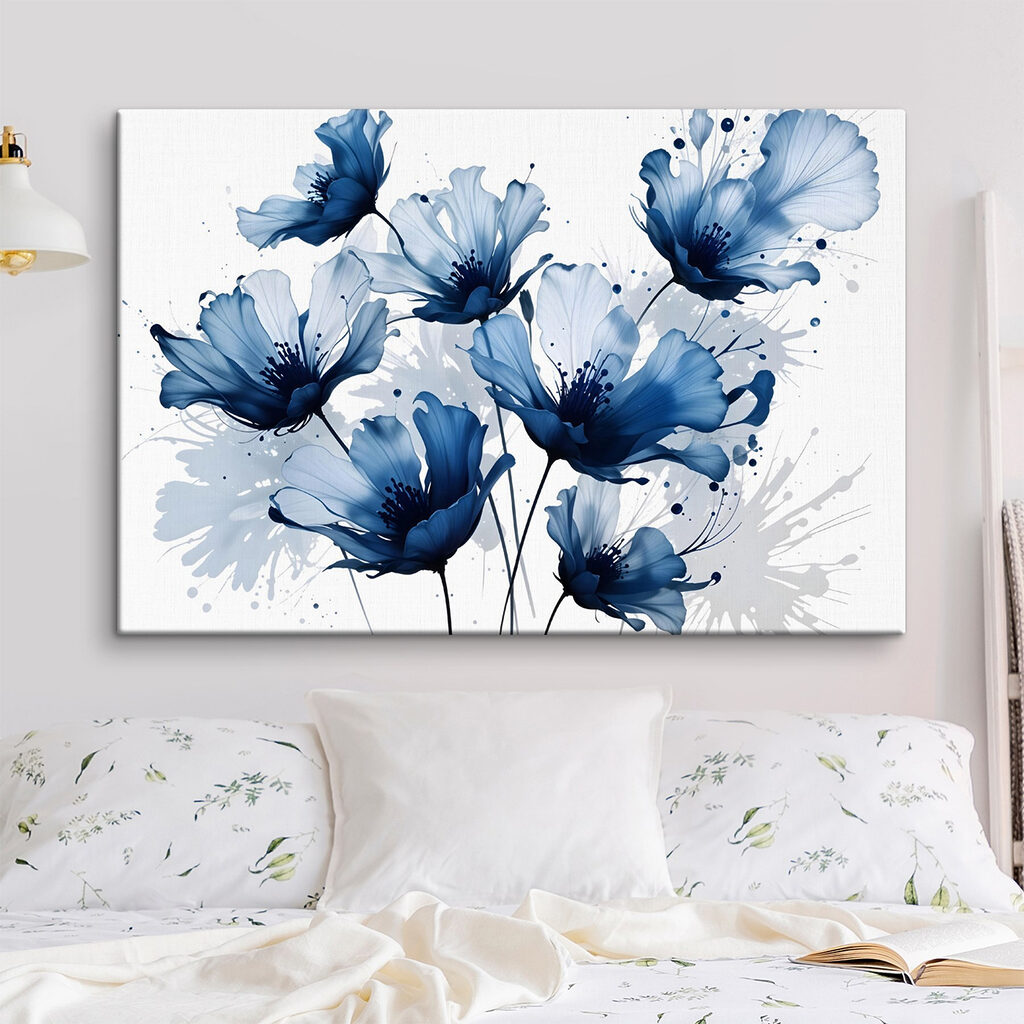 Group of blue flowers Group of blue flowers
