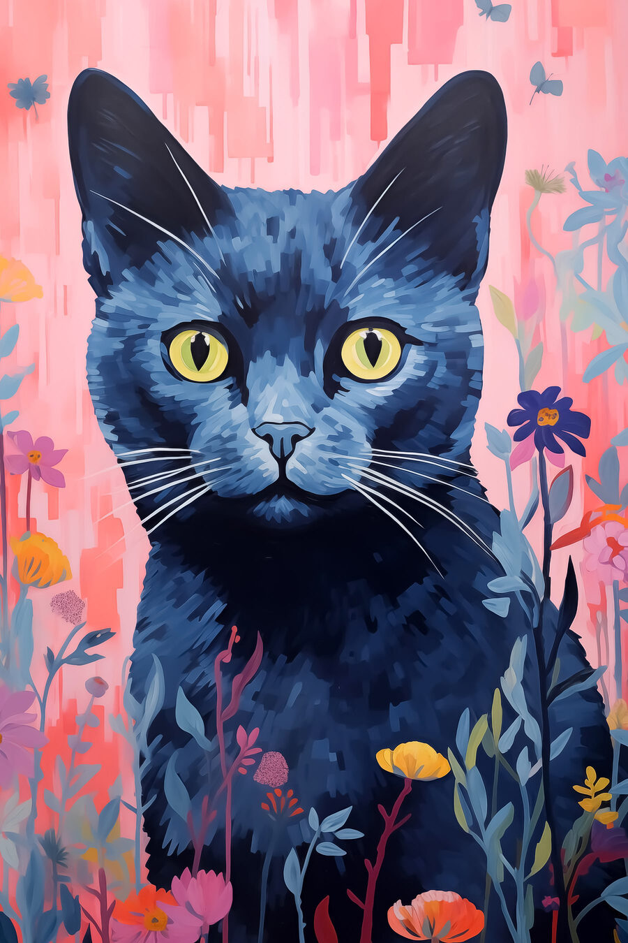 Schilderij van een kat