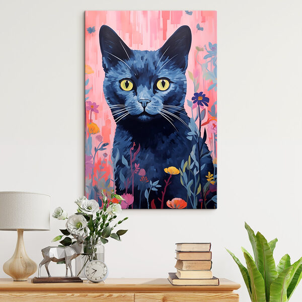 Schilderij van een kat Schilderij van een kat