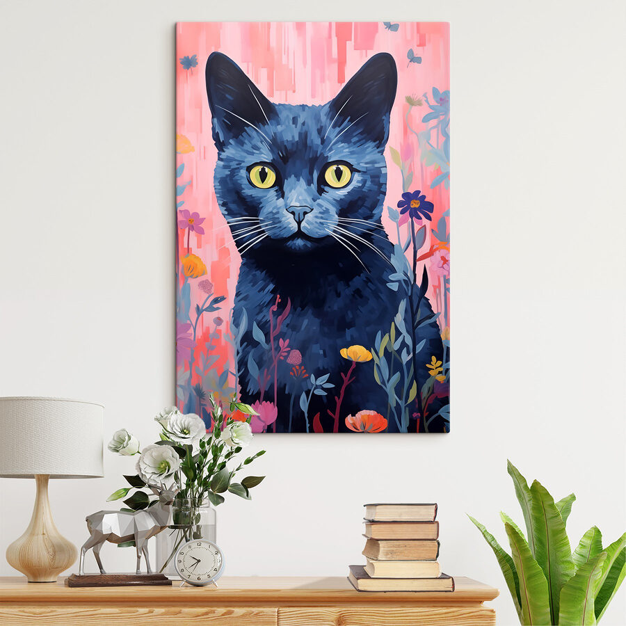 Schilderij van een kat