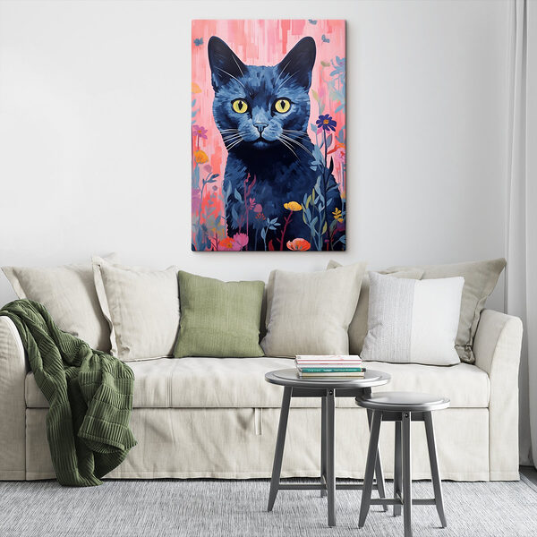 Schilderij van een kat Schilderij van een kat